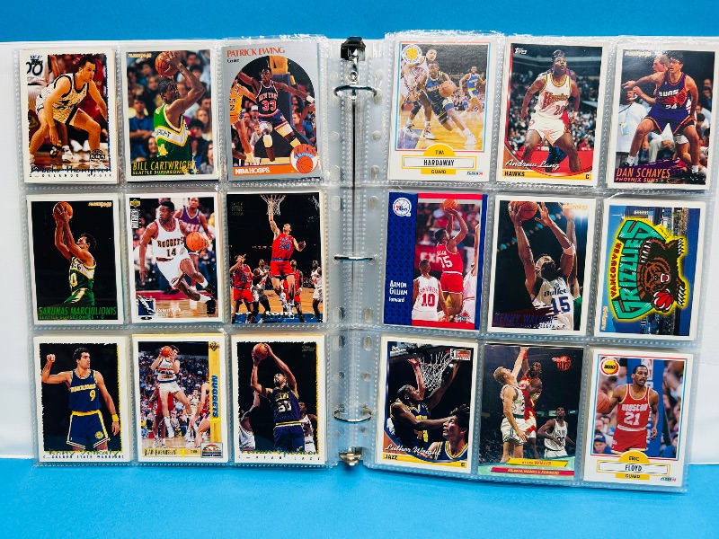 Photo 1 of 593532… final sale no returns/refunds-360 mixed basketball cards in binder 