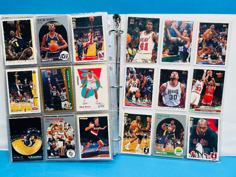 Photo 1 of 593532… final sale no returns/refunds-360 mixed basketball cards in binder 