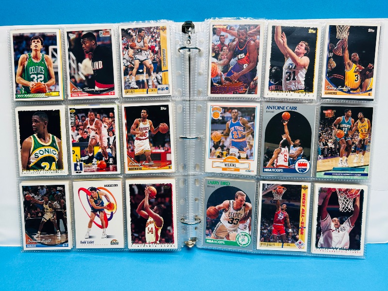 Photo 1 of 593532… final sale no returns/refunds-360 mixed basketball cards in binder 
