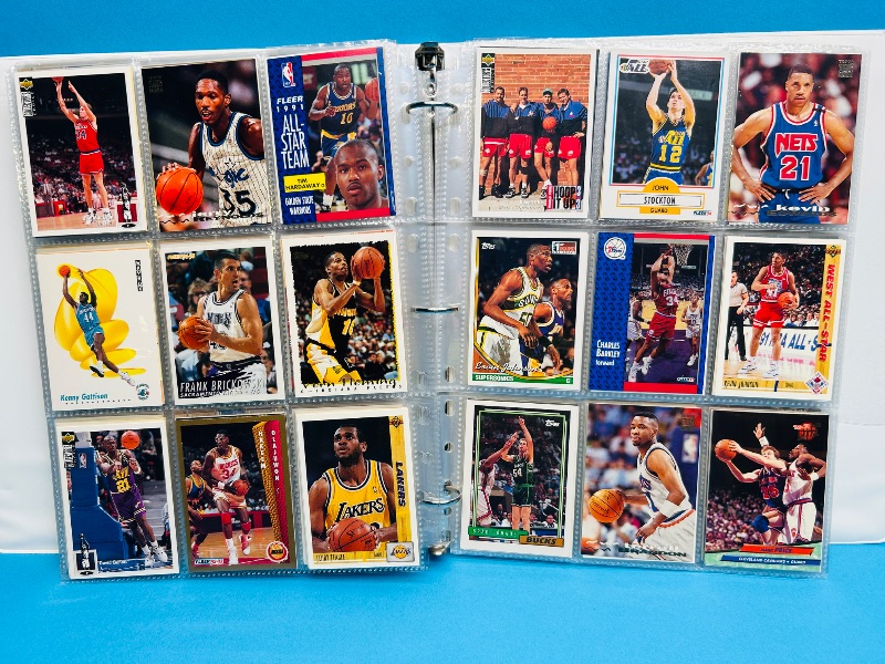 Photo 1 of 593532… final sale no returns/refunds-360 mixed basketball cards in binder 