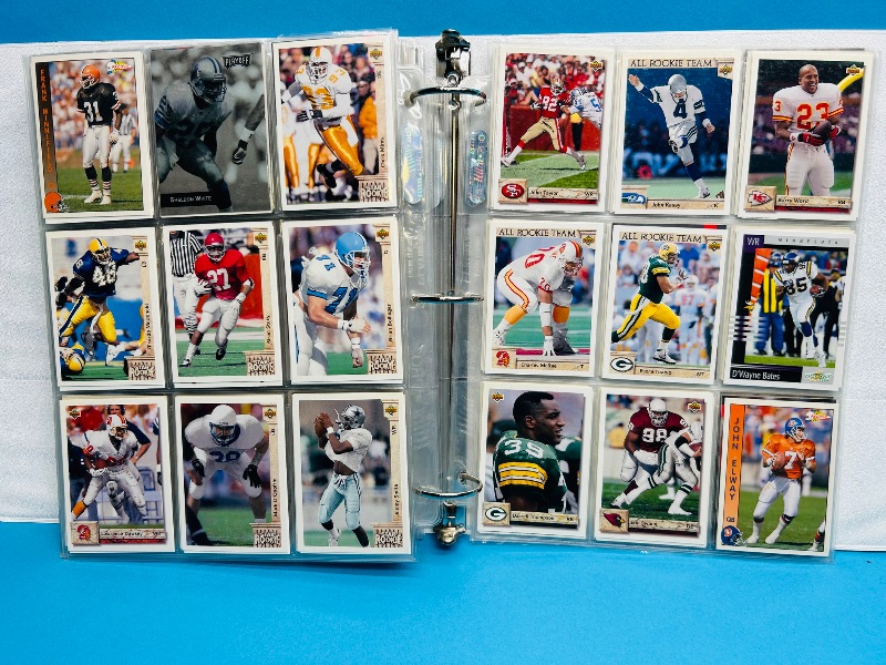 Photo 1 of 593533…  final sale no returns/refunds-396 mixed football cards in binder 
