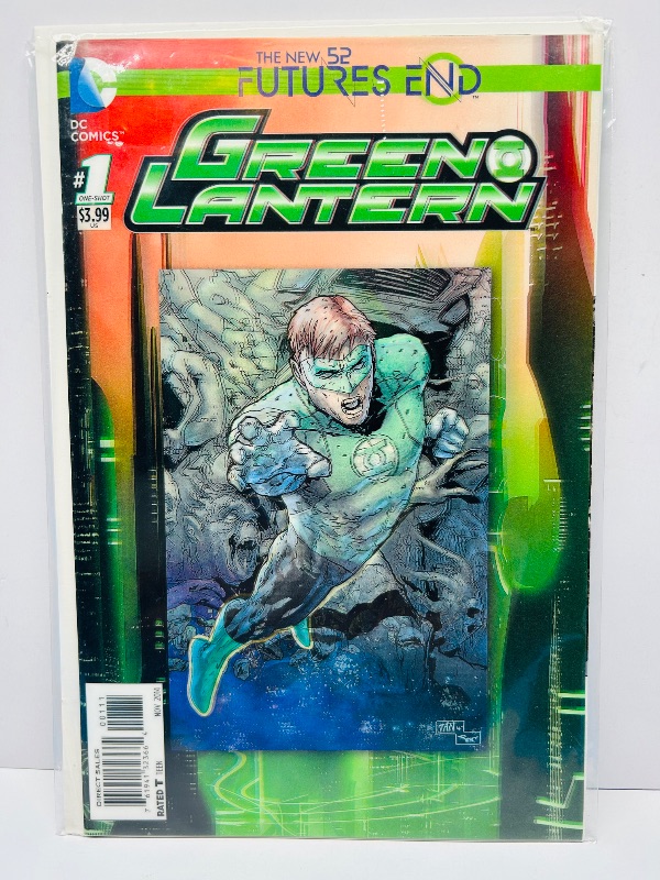Photo 1 of 593536…Green Lantern lenticular cover comic #1  in plastic sleeve 