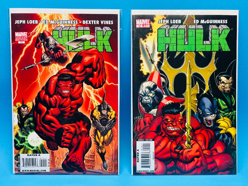 Photo 1 of 593543…Hulk #11 and #12 comics in plastic sleeves 