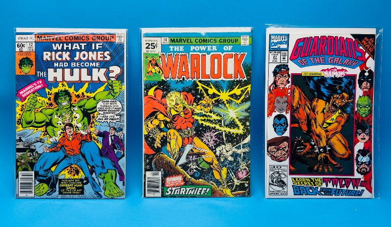 Photo 1 of 593545…3 vintage comics in plastic sleeves 
