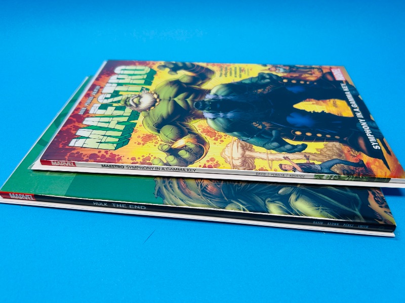 Photo 1 of 593546…2 paperback Hulk novels in plastic sleeves 