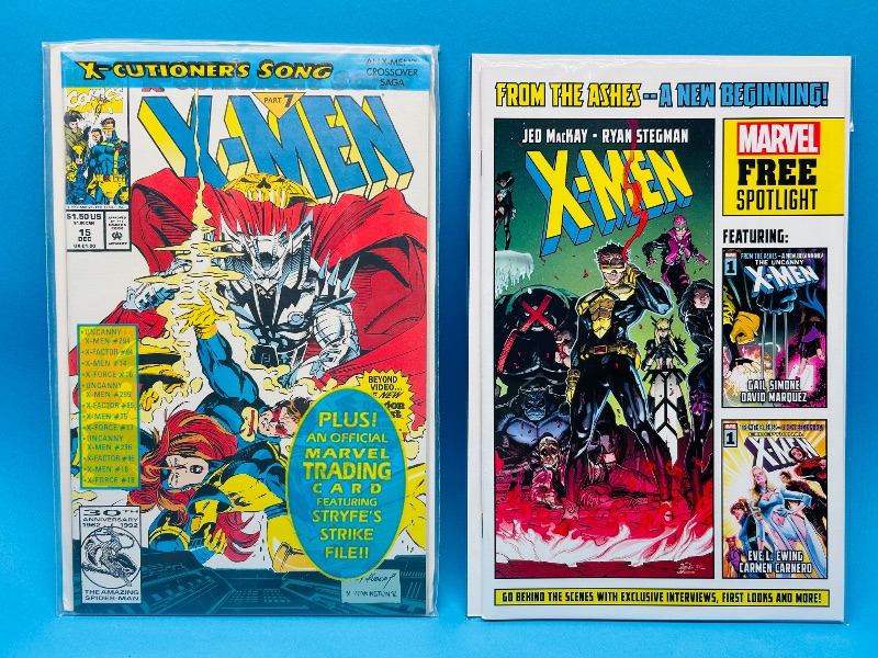 Photo 1 of 593550…X-men comics in plastic sleeves 