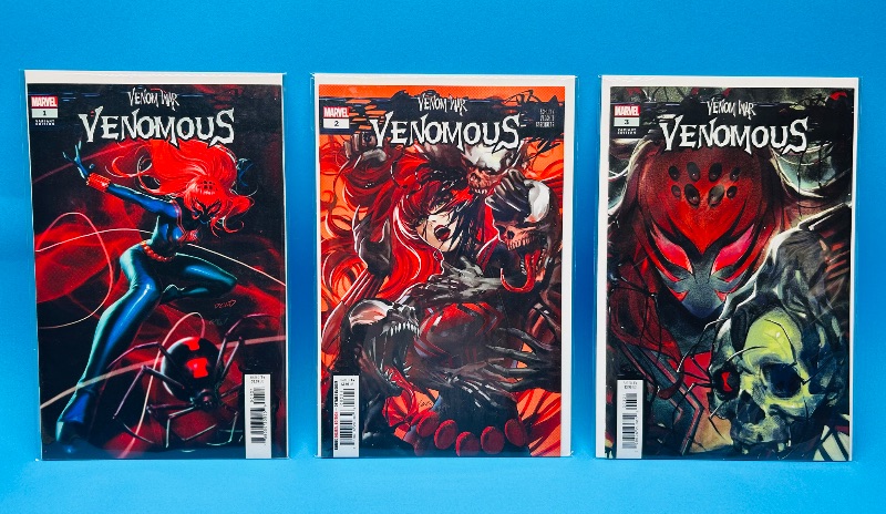 Photo 1 of 593559…Venomous #1-3 venom war comics in plastic sleeves 