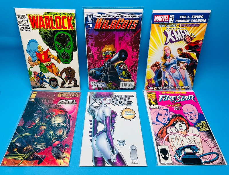 Photo 1 of 593579…6 comics all no 1’s in plastic sleeves 