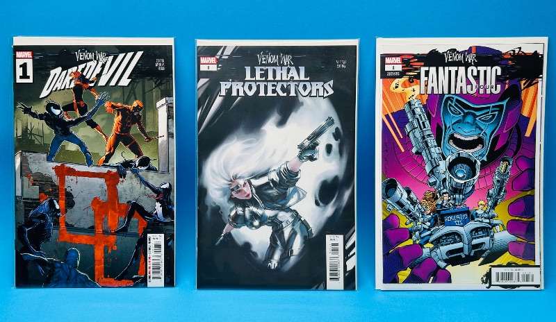 Photo 1 of 593581…3 comics all no 1’s in plastic sleeves 