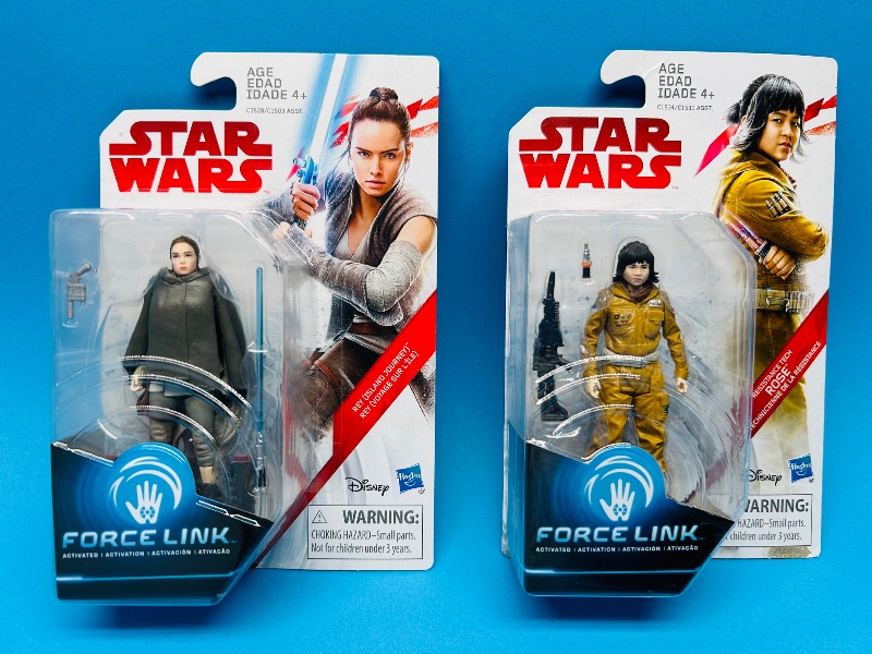 Photo 1 of 593589…2 Star Wars force link figures 
