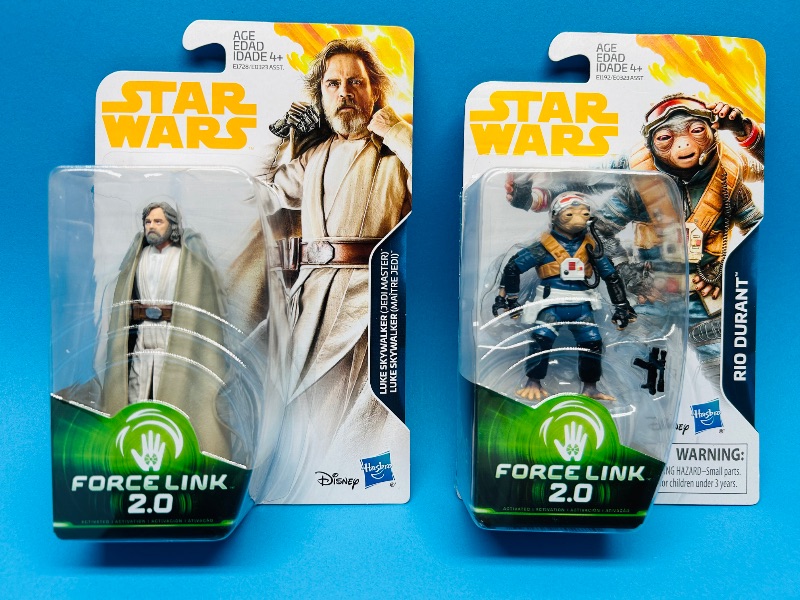 Photo 1 of 593590… 2 Star Wars force link 2.0 figures 