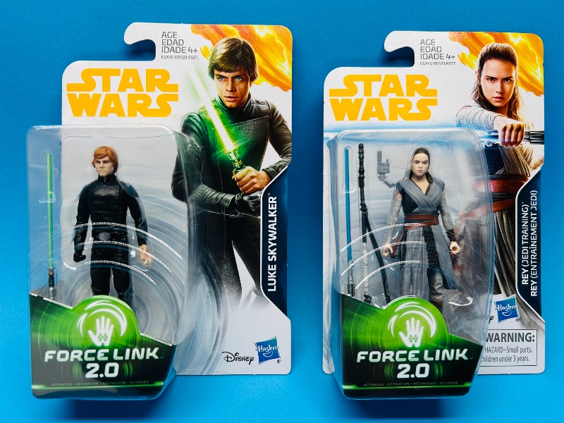 Photo 1 of 593591… 2 Star Wars force link 2.0 figures 
