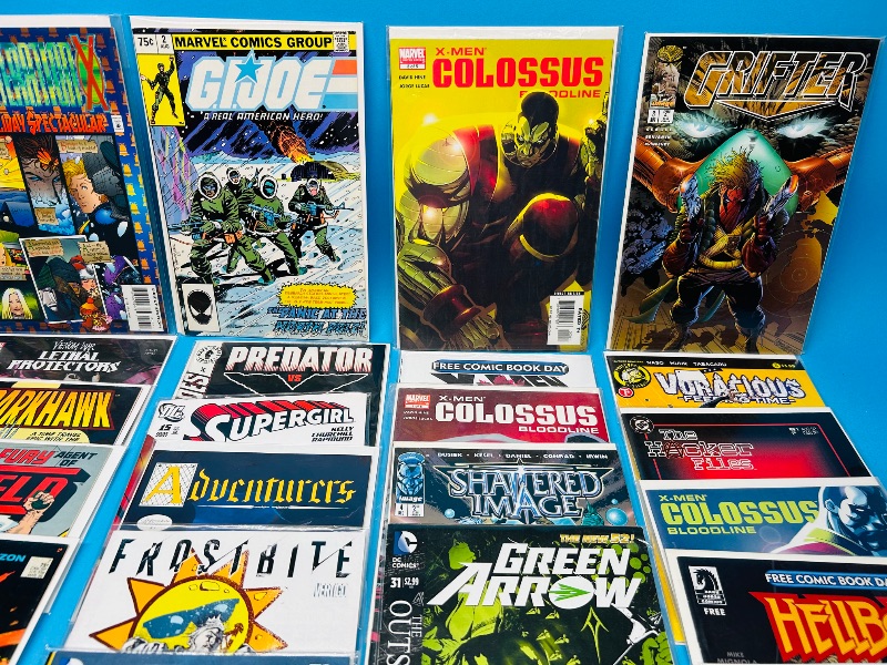 Photo 1 of 593602… final sale no returns/refunds-30 comics in plastic sleeves 