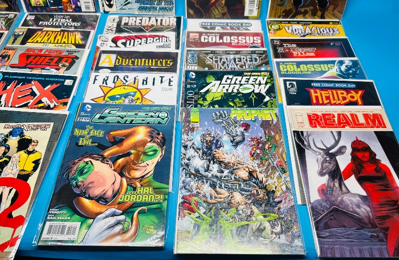 Photo 1 of 593602… final sale no returns/refunds-30 comics in plastic sleeves 