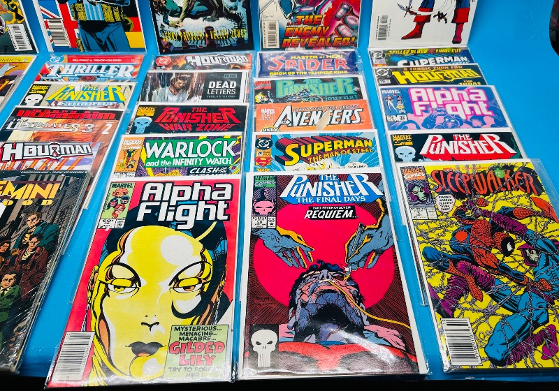 Photo 1 of 593603… final sale no returns/refunds-30 comics in plastic sleeves 