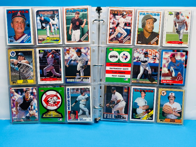 Photo 1 of 593604… final sale no returns/refunds-360 mixed baseball cards in binder
