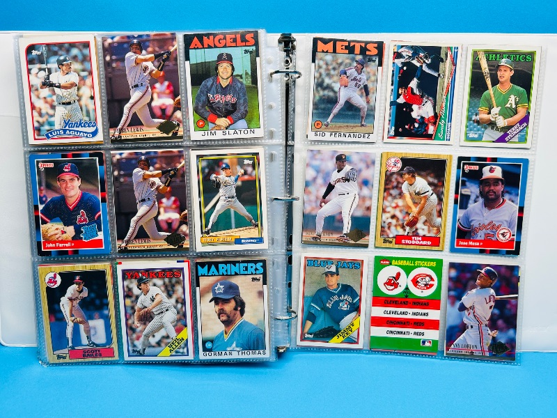 Photo 1 of 593604… final sale no returns/refunds-360 mixed baseball cards in binder