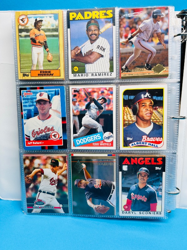 Photo 1 of 593604… final sale no returns/refunds-360 mixed baseball cards in binder