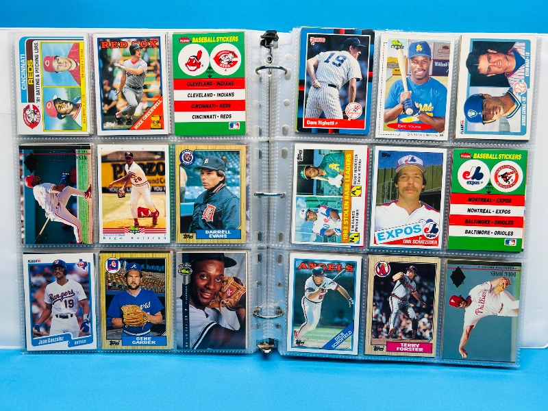 Photo 1 of 593604… final sale no returns/refunds-360 mixed baseball cards in binder
