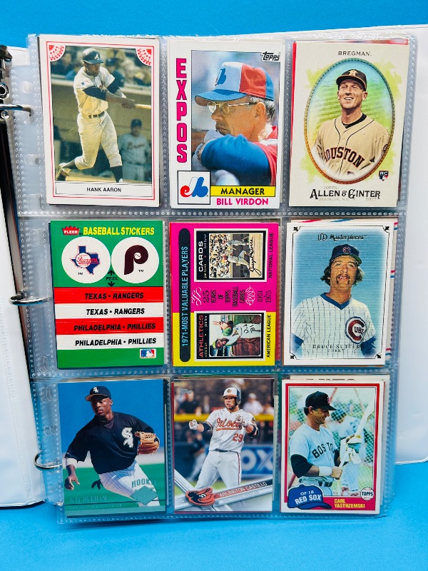 Photo 1 of 593604… final sale no returns/refunds-360 mixed baseball cards in binder