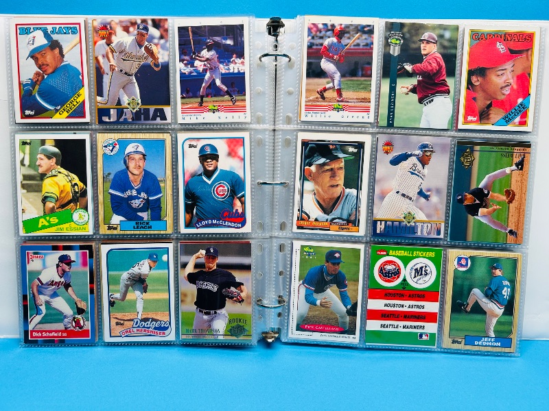 Photo 1 of 593604… final sale no returns/refunds-360 mixed baseball cards in binder