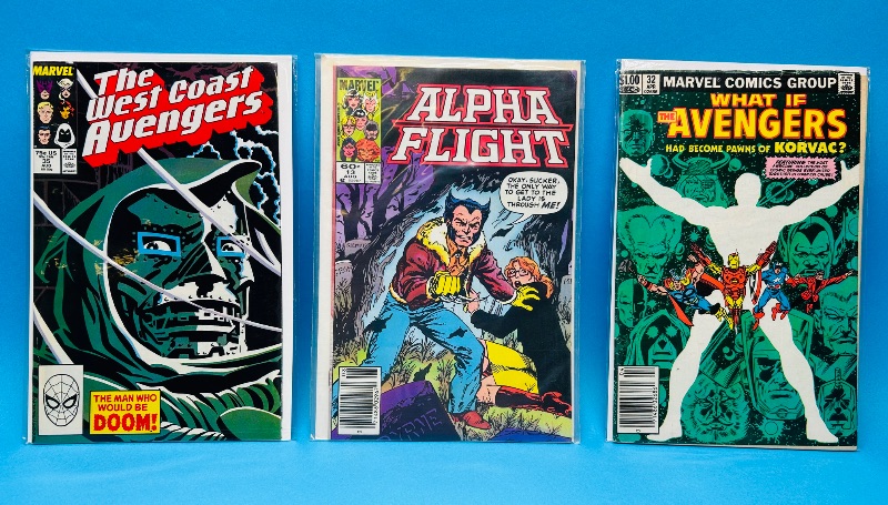 Photo 1 of 593614…3 vintage comics in plastic sleeves 