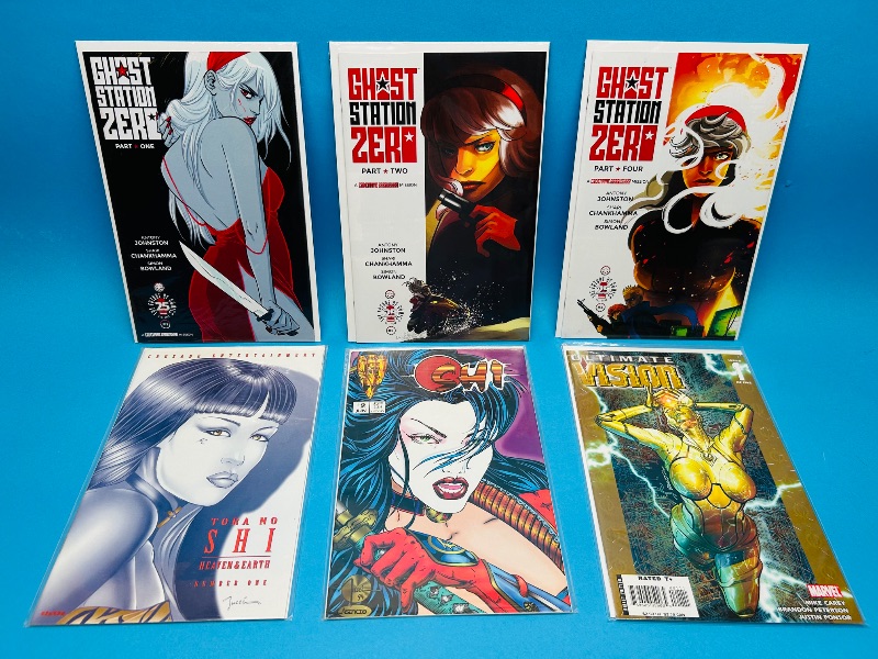 Photo 1 of 593615…6 comics in plastic sleeves 