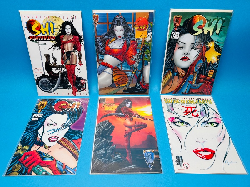 Photo 1 of 593618…6 Shi comics in plastic sleeves 