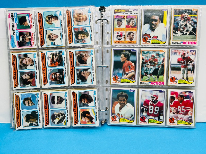 Photo 1 of 593628…final sale no return/refund-528 complete 1982 football card set in binder