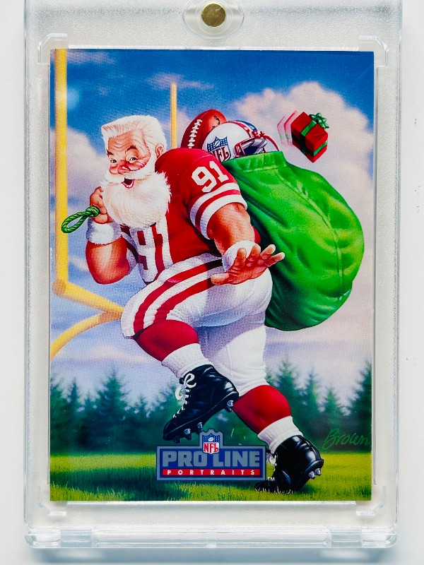 Photo 1 of 593652…NFL Pro Line Santa Claus card in hard plastic case