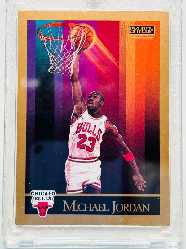 Photo 1 of 593656…Michael Jordan card 41 in hard plastic case