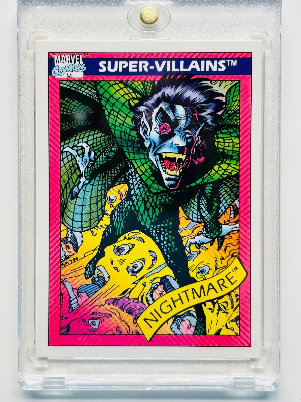Photo 1 of 593669…Nightmare  Marvel card in hard plastic case