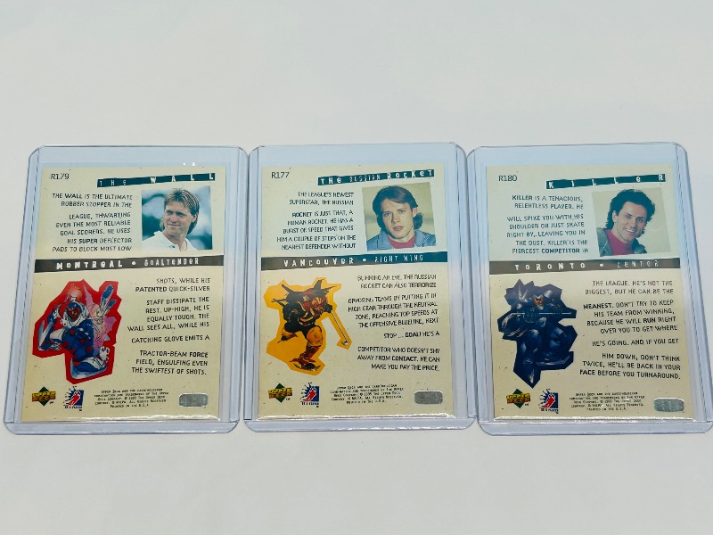 Photo 1 of 593672…3 Fanimation Hockey cards in hard plastic sleeves 