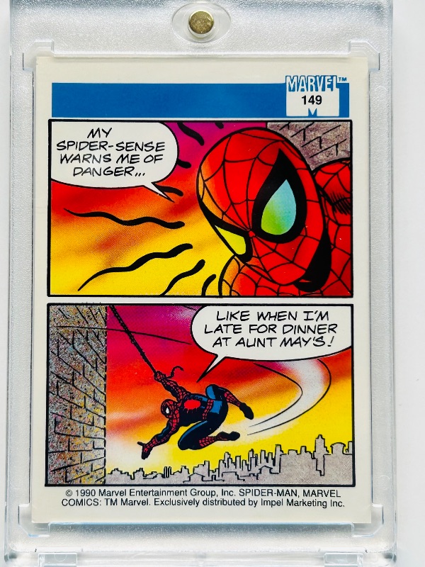 Photo 1 of 593673…Spider-Man Marvel card in hard plastic case