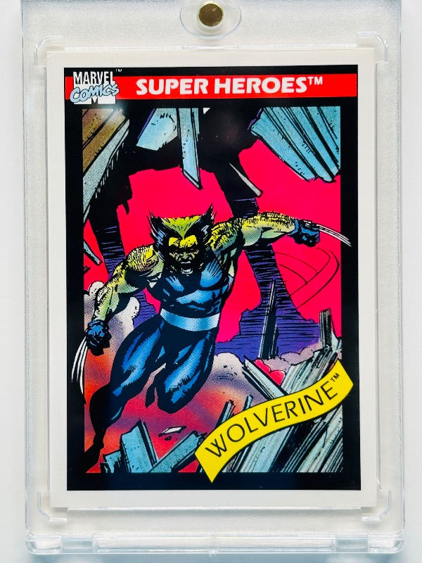 Photo 1 of 593674…Wolverine Marvel card in hard plastic case