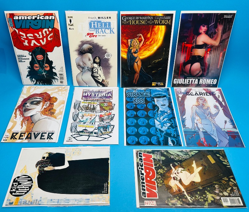 Photo 1 of 593679…adults only-10 comics for mature readers in plastic sleeves