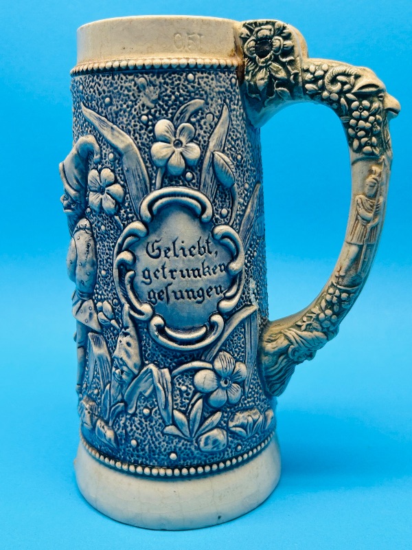 Photo 1 of 593684…7” vintage German stein-missing lid