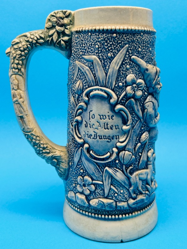 Photo 1 of 593684…7” vintage German stein-missing lid