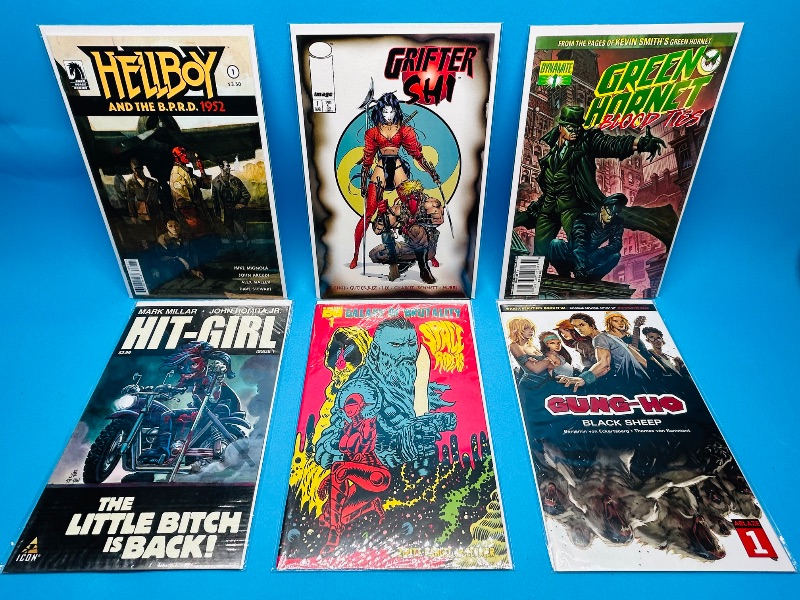 Photo 1 of 593687…6  comics all #1’s in plastic sleeves 