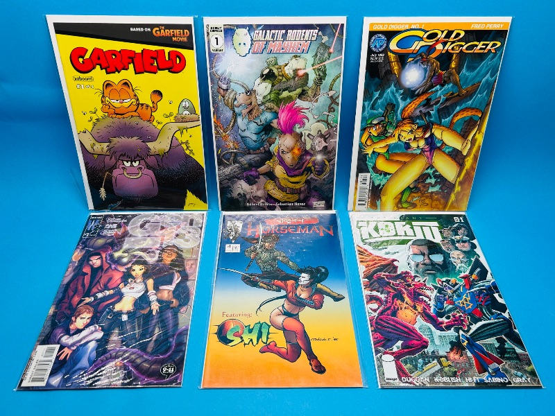 Photo 1 of 593690…6 comics all #1’s in plastic sleeves