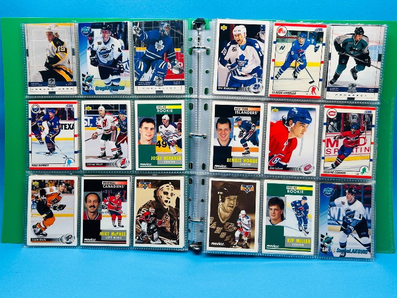 Photo 1 of 593699…final sale no return/refund- 270 mixed hockey cards in binder