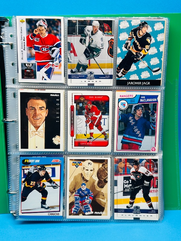 Photo 1 of 593699…final sale no return/refund- 270 mixed hockey cards in binder