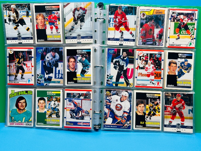 Photo 1 of 593699…final sale no return/refund- 270 mixed hockey cards in binder