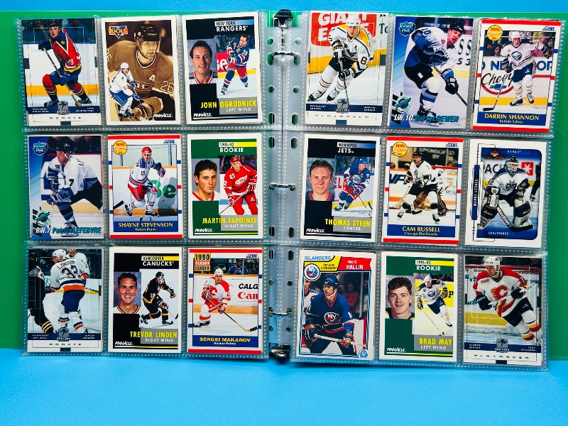 Photo 1 of 593699…final sale no return/refund- 270 mixed hockey cards in binder