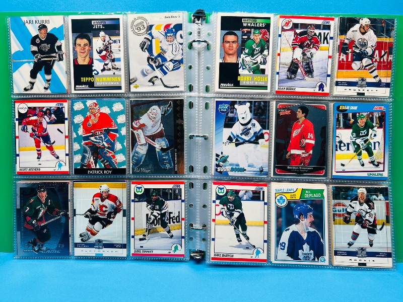 Photo 1 of 593700… final sale no return/refund- 270 mixed hockey cards in binder
