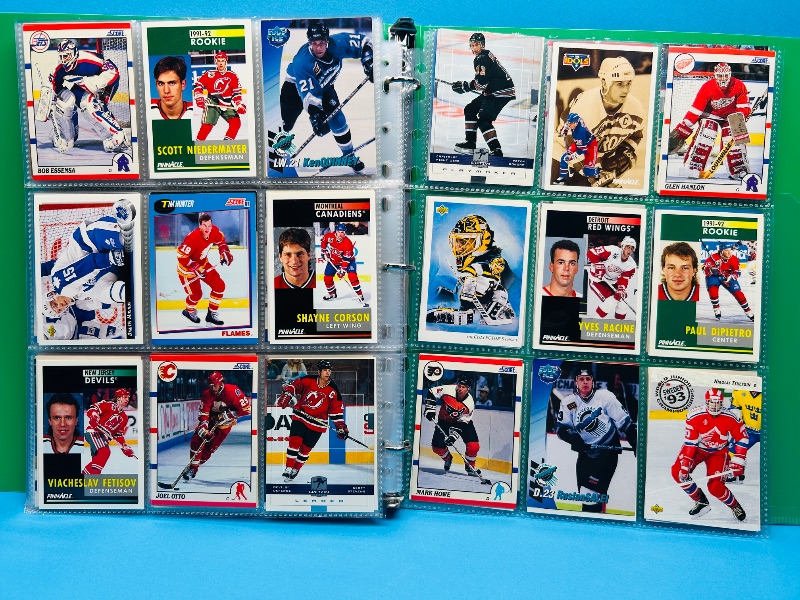 Photo 1 of 593700… final sale no return/refund- 270 mixed hockey cards in binder
