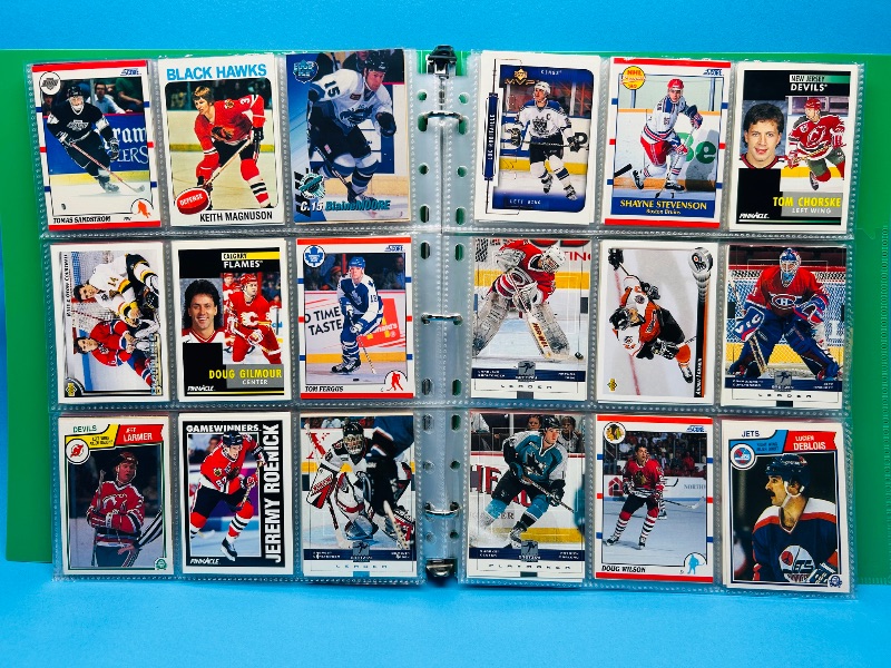 Photo 1 of 593700… final sale no return/refund- 270 mixed hockey cards in binder