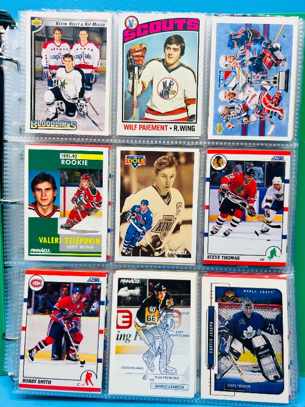 Photo 1 of 593700… final sale no return/refund- 270 mixed hockey cards in binder