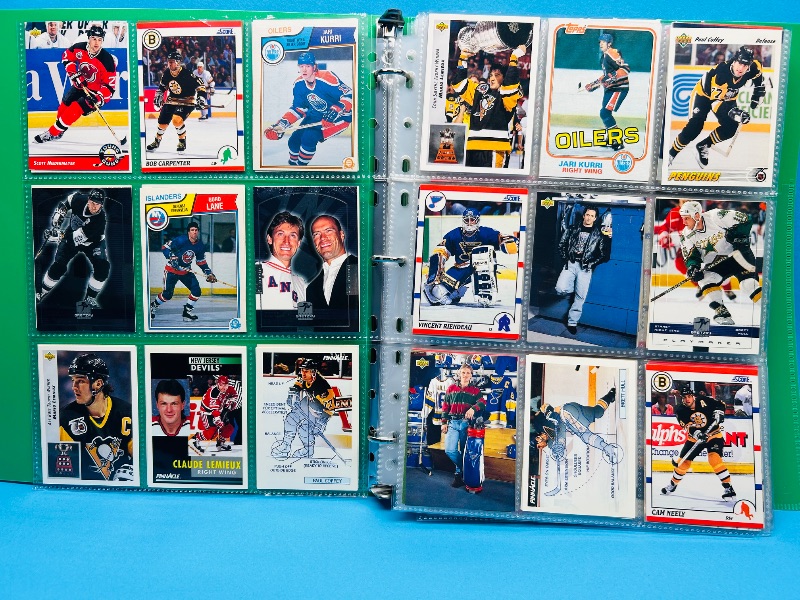 Photo 1 of 593700… final sale no return/refund- 270 mixed hockey cards in binder
