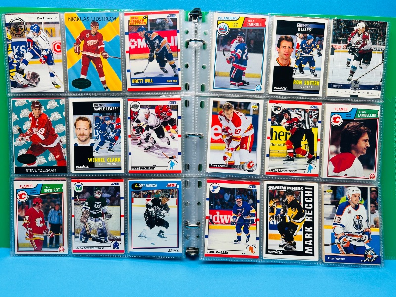 Photo 1 of 593700… final sale no return/refund- 270 mixed hockey cards in binder